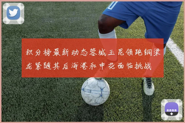 积分榜最新动态蓉城玉昆领跑铜梁龙紧随其后海港和申花面临挑战